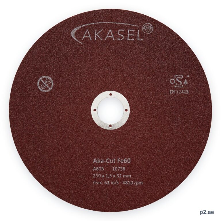 Aka-Cut Fe60 Abrasive Cut-Off Wheel -- Ferrous - hardened and very hard steels -- 250, 300, 350 mm